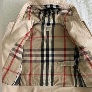 Authentic Burberry Check Cotton Quilted Jacket Size 4T